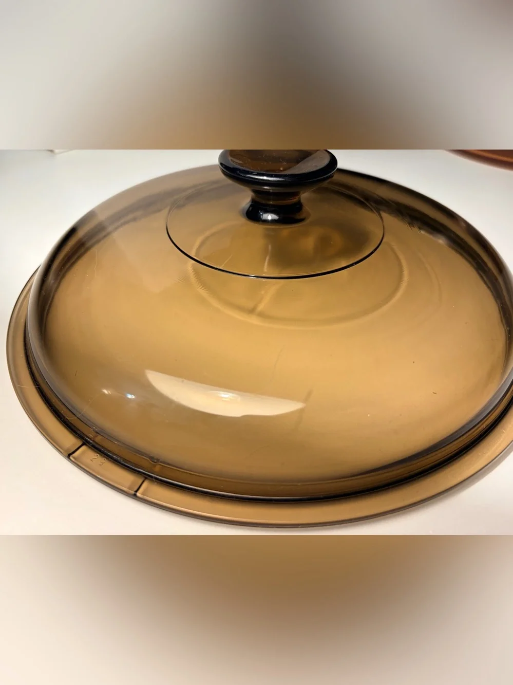 Vintage PYREX 4.5 L Visions Amber Corning Dutch Oven With Lid
